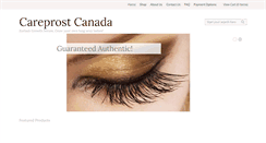 Desktop Screenshot of careprostcanada.com
